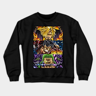 Sanji X Luffy X Sanji Design Art Crewneck Sweatshirt